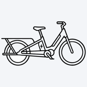 Longtail-fiets met accu, veilig opladen met AccuSaver